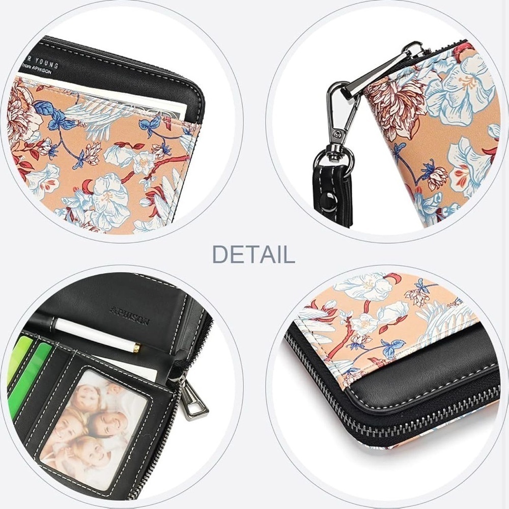 Forever Young Floral Parrot Wallet NWT - Picture 4 of 6